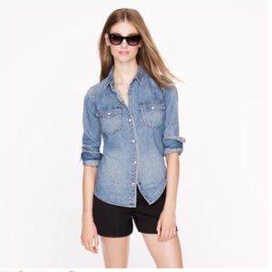 J. Crew Western denim shirt